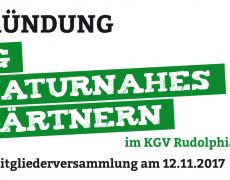 Gründung IG Naturnahes Gärtnern